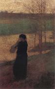 Frank O-Meara The Widow oil painting